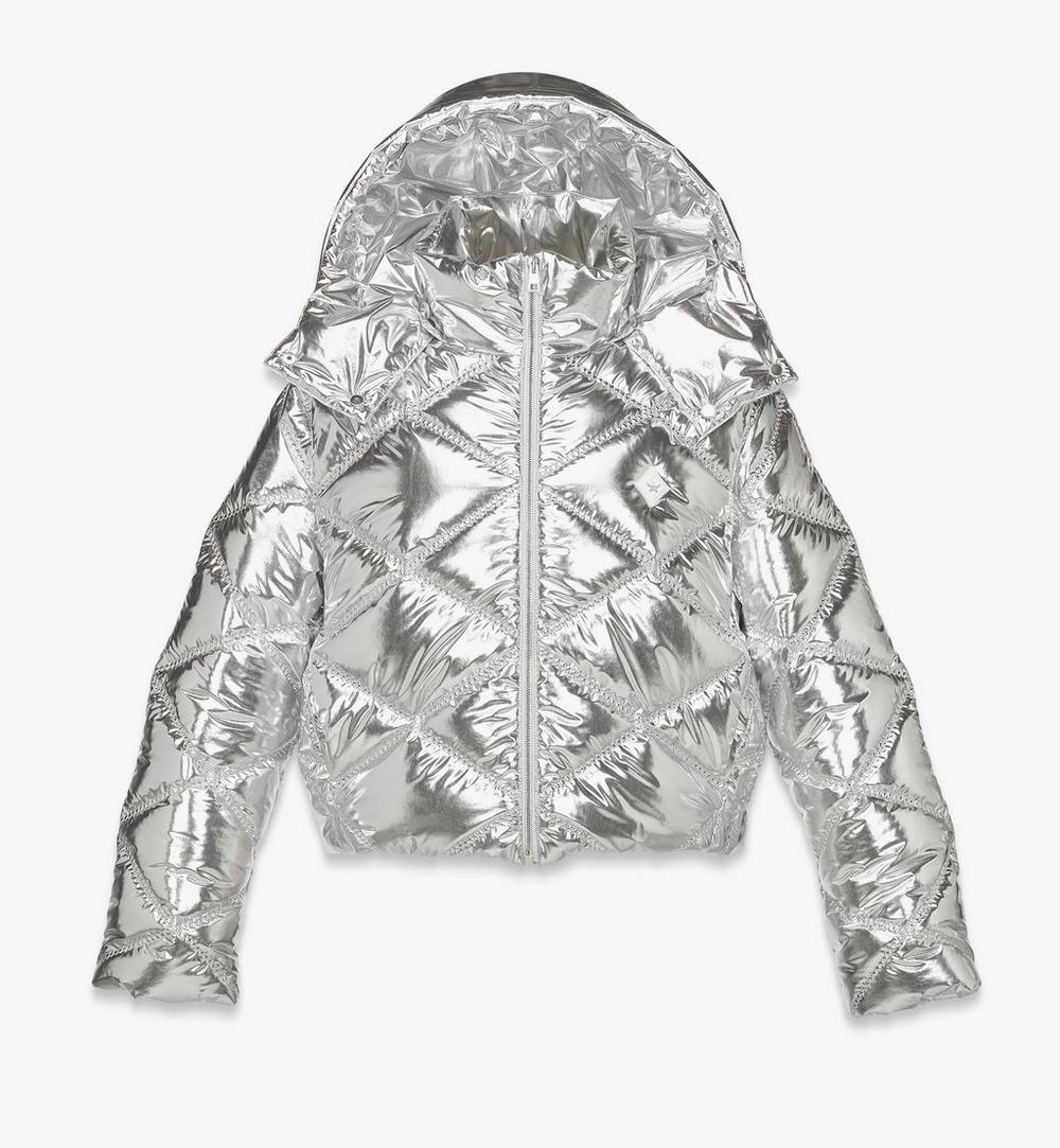 Après-Ski Quilted Puffer Jacket in Metallic Polyester 1 Après-Ski Quilted Puffer Jacket in Metallic Polyester 1